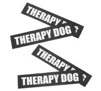 ROMISBABA 2 Pares Parche Reflectante para Arnés de Perro Intercambiables Material Duradero y Seguro Diseño con Letras Visibles para Paseo Nocturno Adecuado para Chaleco Táctico y Mascotas