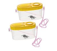 ROMISBABA 2 Piezas Cajas Portátiles para Observación de Insectos con Diseño Ventilado para Aire Fresco Contenedores para Bichos Pequeños para Exploración Educativa al Aire