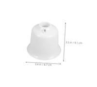 ROMISBABA 2 Piezas Ceiling Fan Canopy Covers Plastic Cone Caps Dust Prevention And Protection Accessories For Fan Maintenance And Home Diy
