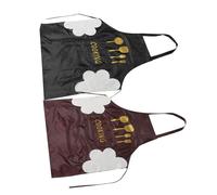 ROMISBABA 2 Piezas Delantales Impermeables para Mujeres PVC Resistente al Aceite con Ajustables para Cocina Jardinería y Taller Protección Completa para Adultas