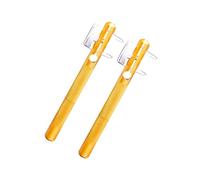 ROMISBABA 2 Piezas Dispositivo Manual de Atado para Anzuelos de Pesca Portátil Metálico Dorado Práctico y para Evitar Daños el Hilo de Pesca