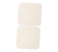 ROMISBABA 2 Piezas Paquete Toallas Faciales de Bambú Reutilizables y Lavables Paños Suaves Multifunción para Limpieza Facial y Uso Doméstico Color Beige