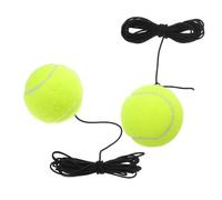 ROMISBABA 2 Piezas Pelotas de Tenis Compactas para Entrenamiento con Cuerda Diseño Portátil para Principiantes Mejora Coordinación y Reacción para Práctica Individual
