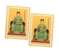 ROMISBABA 2 Piezas Tarjeta Amuleto Tradicional Protección Taisui contra Mala Suerte para Cartera y Bolso Diseño Duradero y Decorativo Trae Buena Suerte y Bendiciones