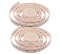 ROMISBABA 2 Rollos Mecha para Lámpara de Aceite de Algodón Beige Fácil de Usar y Reemplazar Adecuado para Camping al Aire Libre y Aventuras Naturaleza