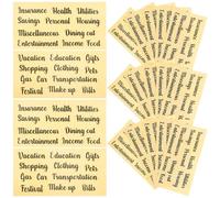 ROMISBABA 20 juegos Etiquetas Adhesivas de Presupuesto Multiusos para Uso Diario Pegatinas Compactas para Sobres de Organizador Práctico para Clasificar Finanzas Personales