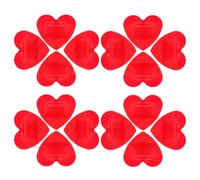 ROMISBABA 20 Parches Adhesivos Forma de Corazón Rojos, Vendajes Circulares Cara, Diseño Transpirable y Ajuste Seguro, Ideales Adultos