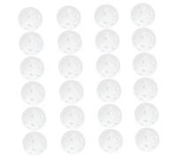 ROMISBABA 24 Piezas Bolas de Golf de Plástico Perforadas Blancas para Entrenamiento y Práctica Deportiva Interiores y Exteriores