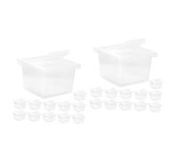ROMISBABA 24piezas Caja De Reptiles Transparente De Terrario Multi- para Serpientes Arañas y Ventilación y para