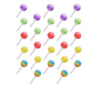 ROMISBABA 25 Piezas de Accesorios para Uñas de Resina Tipo Chupa Chup, Decoración DIY Elegante y Encantadora para Manicura Diseño 3d y Colores Brillantes