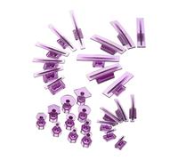 ROMISBABA 28 Piezas Herramienta Automática de Extracción de Abolladuras para Coche, Lengüetas Extractoras de Plástico Púrpura, Aplicación Versátil en Industria de Reparación Automotriz