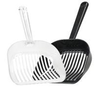 ROMISBABA 2piezas Cat Poop Scooper Ergonomic Litter Shovels Scoop for Easy Cleaning of Cat Litter Box