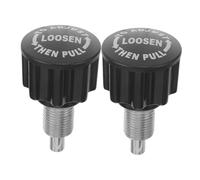 ROMISBABA 2piezas Perilla De Tracción para Bicicleta Estática y Cinta De Correr Pomo De Abs Resistente Repuesto para Equipos De Gimnasio De Unidades Negro Fácil Instalación