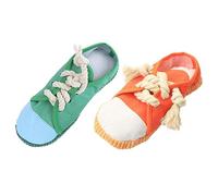 ROMISBABA 2piezas Zapatillas De Juguete para Perros Juguetes para Mascotas Que Suenan para Masticar y Entrenamiento De Cachorros y Resistentes y Seguros para Jugar y Moler Dientes