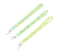 ROMISBABA 3 piezas Cordones para Móvil con Diseño de Fruta Cadenas Colgantes Duraderas con Patrón de Limón Piña y Kiwi Correas Ligeras para Colgar Llaves y Teléfonos Accesorio Práctico para