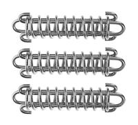 ROMISBABA 3 Piezas Muelles Amortiguadores para Correas de Perros Grandes de Acero Inoxidable Resorte de Tracción Resistente para Camping y Actividades al Aire Absorbe Golpes y Mejora