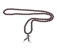 ROMISBABA 3 piezas Pulsera Budista de Cuentas de Sándalo Rojo Cuentas de Pulsera Elástica para Protección Espiritual y Meditación Accesorio Unisex para Mujeres y Hombres