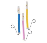 ROMISBABA 3 piezas Silbatos Deslizantes para Juguete Musical Educativo de Metal Seguro y Duradero Instrumento para Aprender Tocar y Estimular Interés Musical Infantil