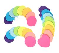 ROMISBABA 30 Hojas Notas Adhesivas de Colores para Cuadernos de Papelería Escolar Decorativa para Hogar y Oficina Resistentes y Versátiles para Apuntes y Organización