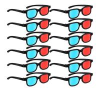 ROMISBABA 30 Piezas Gafas 3D Rojo y Azul para Películas y Videojuegos, 30 Unidades Lentes de Papel, Accesorio para Fiestas, Fotomatón y Noches de Cine, Compatibles Monitores y Proyectores