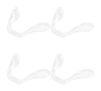 ROMISBABA 4 Almohadillas Nasales Transparentes Integradas para Gafas, Soporte Nasal Antideslizante Tipo U en Forma de Herradura, Repuesto para Monturas, Kit 4 Piezas para Protección Ocular