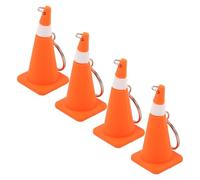 ROMISBABA 4 Llaveros De Cono De Tráfico Simulado Conos De Tráfico Decoraciones Para Fiestas Mini Llaveros De De Colgantes Para Bolsas Recuerdos De Fiesta Temáticos De