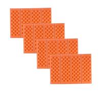 ROMISBABA 4 Piezas Almohadilla al Aire Libre térmico Exterior colchoneta de Senderismo Acolchado Estera cojín de Picnic Impermeable cojín de Asiento de Campamento Naranja