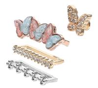 ROMISBABA 4 piezas Anillos Decorativos de Silicona para Correas de Reloj de Accesorios Resistentes y Compatibles con Smartwatch Adornos para Personalizar Pulseras y Bandas