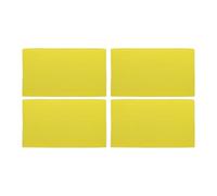 ROMISBABA 4 Piezas Brazaletes Elásticos para Líderes Manguitos Deportivos Antideslizantes para Equipos de Fútbol Baloncesto y Hockey Material Duradero y Cómodo Amarillo