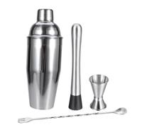 ROMISBABA 4 Piezas Coctelería Profesional Inoxidable Kit para Bartenders y Mixólogos Herramienta y Duradera para Preparar Cócteles Casa