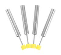 ROMISBABA 4 Piezas Conjunto de 4 Amortiguadores de Tapa para Cubos de Basura, Tecnología Hidráulica Cierre Suave y Diseño Compacto, Materiales Acero Inoxidable y Plástico, Compatibles