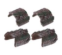 ROMISBABA 4 Piezas Cueva de Reptiles escondite de Reptiles PVC