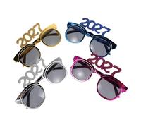 ROMISBABA 4 Piezas Gafas de Números 2027 para Fiesta de Fin de Año, Ligeras y Cómodas, Accesorio Esencial para Cabina de Fotos de Plástico Decorativo y Creativo