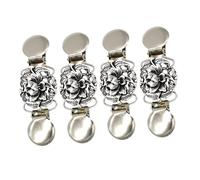 ROMISBABA 4piezas Hebilla De Chal De Bufanda Vintage Pinzas Para Vestidos La Espalda Alfileres Para Bufandas Pinzas Elásticas Vintage Para Chal Accesorios De Moda Para Mujer