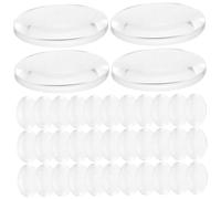 ROMISBABA 50 piezas Lentes Convexas Transparentes de Doble Cara Herramientas Ópticas para Enseñanza de Física Lentes Experimentales para Proyectos DIY y Manualidades