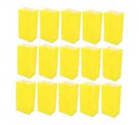 ROMISBABA 50piezas Bolsas Kraft para Fiestas y Elegantes y Resistentes para Cumpleaños y Bodas Pequeño Color Amarillo