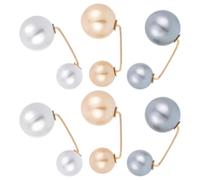 ROMISBABA 6 Imperdibles para Mujer con Perlas Artificiales, Botones Decorativos de Aleación para Uso Diario y Fiestas de Navidad, Accesorios Elegantes para Color Aleatorio Varios estilos