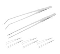 ROMISBABA 8 Piezas Pinzas para Alimentación de Reptiles y Acuario de Acero Inoxidable Rectas y Curvadas Herramientas Versátiles para Terrarios Acuarios y Plantas Acuáticas Resistentes y