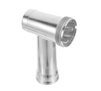 ROMISBABA Acoplamiento para Picadora de Carne de Aluminio Color Plata Fácil Limpieza y Mantenimiento para Comidas Familiares en Cocina