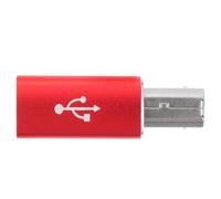 ROMISBABA Adaptador de Conversión Type-c Hembra a Midi Macho de Aleación de Aluminio, Rojo, Plug And Play, Portátil, para Equipos de Audio y Batería Electrónica, Uso Profesional y Doméstico