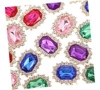 ROMISBABA Adornos Para Zapatillas Deportivas De Gemas De Imitación Diy, Clips Decorativos Multicolor 20 Piezas, Accesorios Para Cordones De Zapatos, Joyas Para Mujeres Fiestas y Escuela