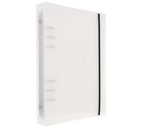 ROMISBABA Álbum de Fotos Portátil A5 Esmerilado Anillas 3 Pulgadas para Fotos Instantáneas 4 Compartimentos Libro Ilustrado Multifunción para Tarjetas de Crédito E Identificación