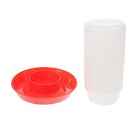 ROMISBABA alimentador de de Corral Kit de Cubo Tarro de Comida gallinero Bebedor comedero gallinas comedero para gallinas comedero para Pollos cubeta de alimentación el plastico
