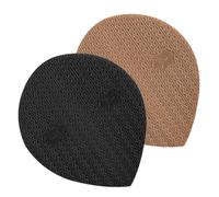 ROMISBABA Almohadillas Antideslizantes para Reparación de Suela de Zapato, 2 Piezas Pequeñas, Colores Beige y Negro, Material Resistente, Parches para Talones Traseros, Uso Cómodo para Todo