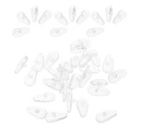 ROMISBABA Almohadillas Nasales Antideslizantes de Silicona para Gafas Soporte Suave de Repuesto 50 Pares Almohadillas para Nariz Cómodas y Compatibles con Monturas Estándar Ideales para