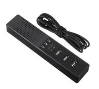 ROMISBABA Altavoz de Ordenador Mini USB con Micrófono para Conferencia, Ligero Reproducción Continua, Diseño Abs Adecuado para Oficina y Hogar