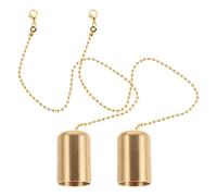 ROMISBABA Apagavelas de Campana de Latón Dorado Vintage para Velas Aromáticas y Antorchas de Botella de Vino, Diseño Desmontable Que Previene el Ahumado, Pack de 2 Unidades