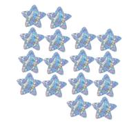 ROMISBABA Apósitos Adhesivos Forma De Estrella 20 Unidades, Vendas Impermeables y Divertidas Para Adolescentes, Brillo Láser, Tamaño 46x46 Mm, Cuidado De Heridas Para Niños y Uso Diario