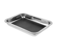 ROMISBABA Bandeja de Disección y Tamaño 26 X 19 X 4 Cm de Acero Inoxidable para Laboratorio Diseño Multifuncional Adecuado para Experimentos de Disección y Ciencias
