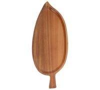 ROMISBABA Bandeja para Sushi Forma de Hoja de Madera de Acacia Pequeña Plato para Servir Sushi y Sashimi Bandeja Práctica para Alimentos y Exhibición Restaurantes y Fiestas